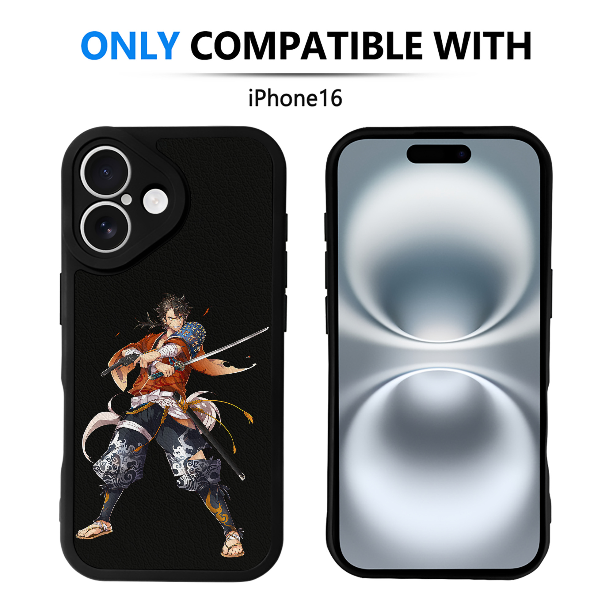 （画像用） 刀剣乱舞 Touken Ranbu 【iPhone 16シリーズ対応】シリコンスマホケース（レザー調） 材質：シリコン